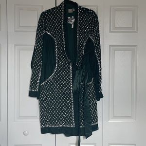 ASOS Pearl Embellished Wrap Dress